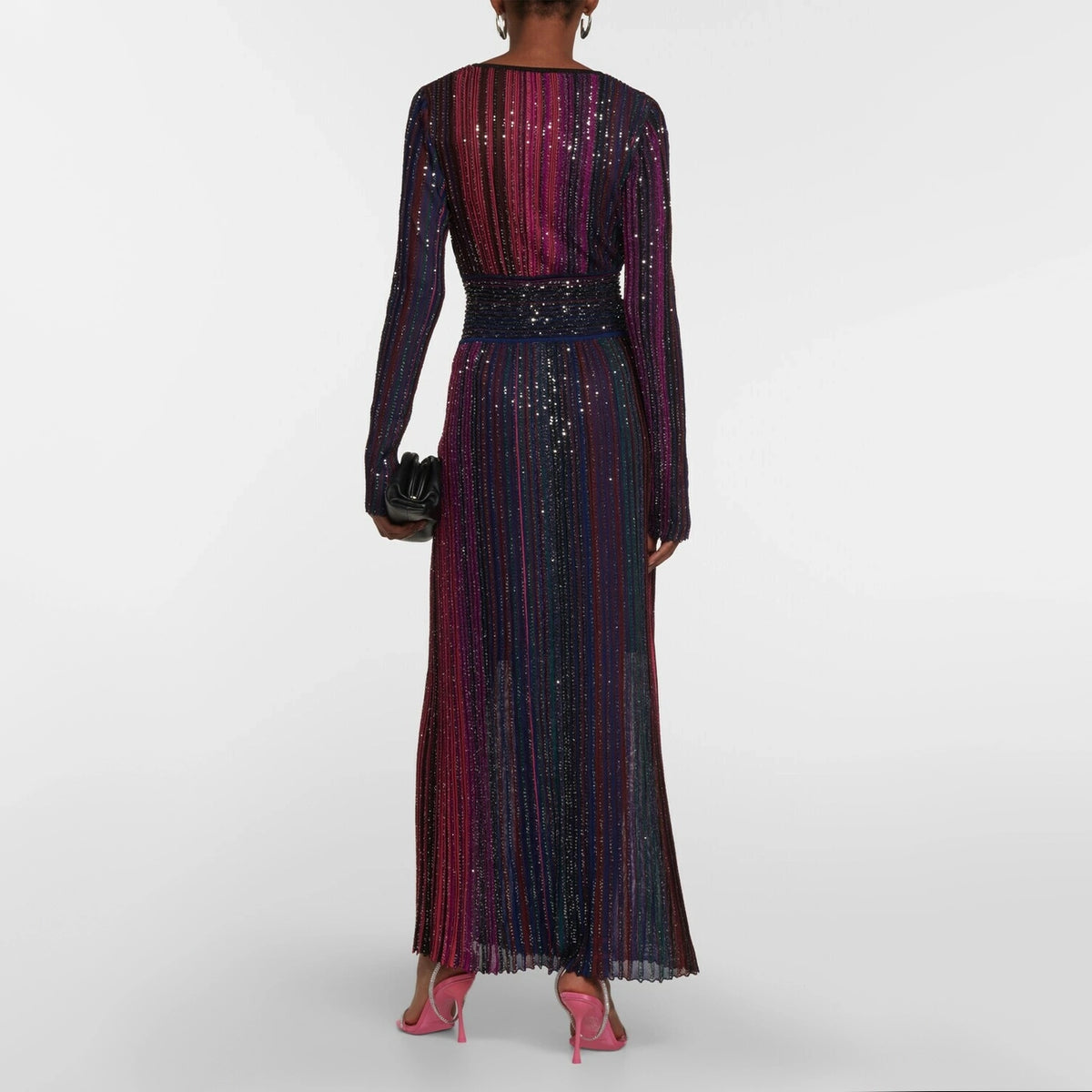 Missoni Sequined Striped Gown, size 44