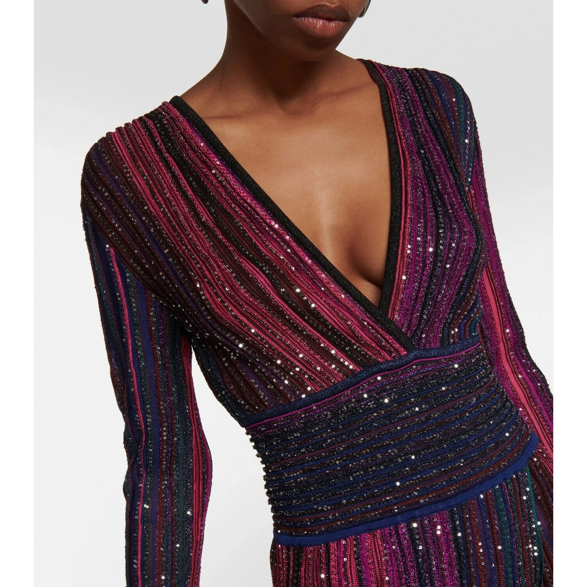 Missoni Sequined Striped Gown, size 44