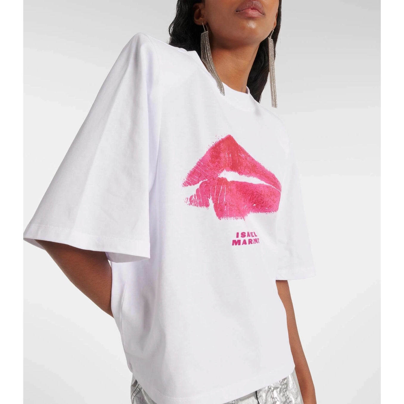 Isabel Marant "Ben" Tee Shirt in White, size Small
