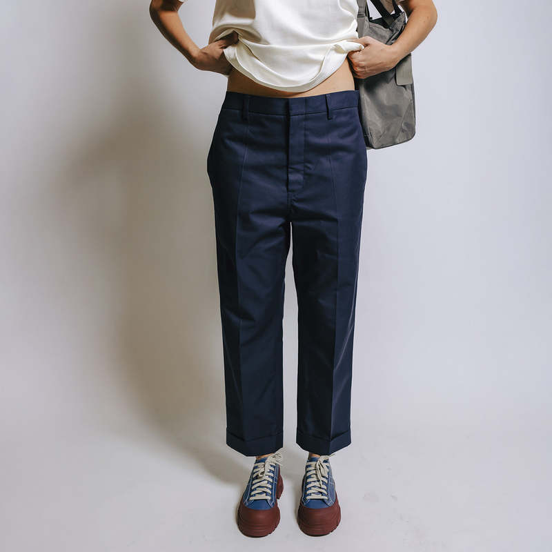 Sofie D'Hoore "Paul" Cotton Pant in Navy, size 38