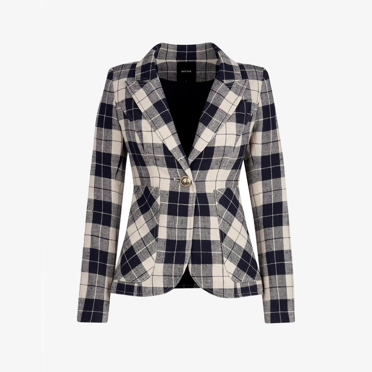 Smythe Patch Pocket Duchess Blazer in Navy/Cream, size 8 (fits 4/6)