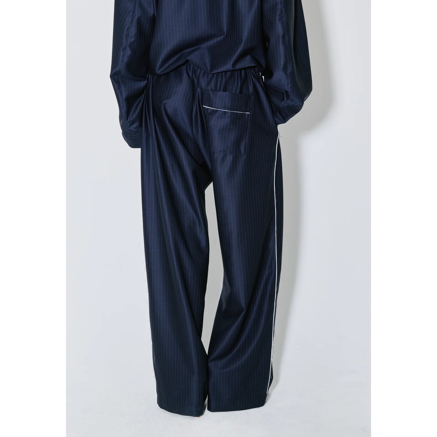 Facon Jacmin "Pieter" pants in Navy/White Stripe, size 40