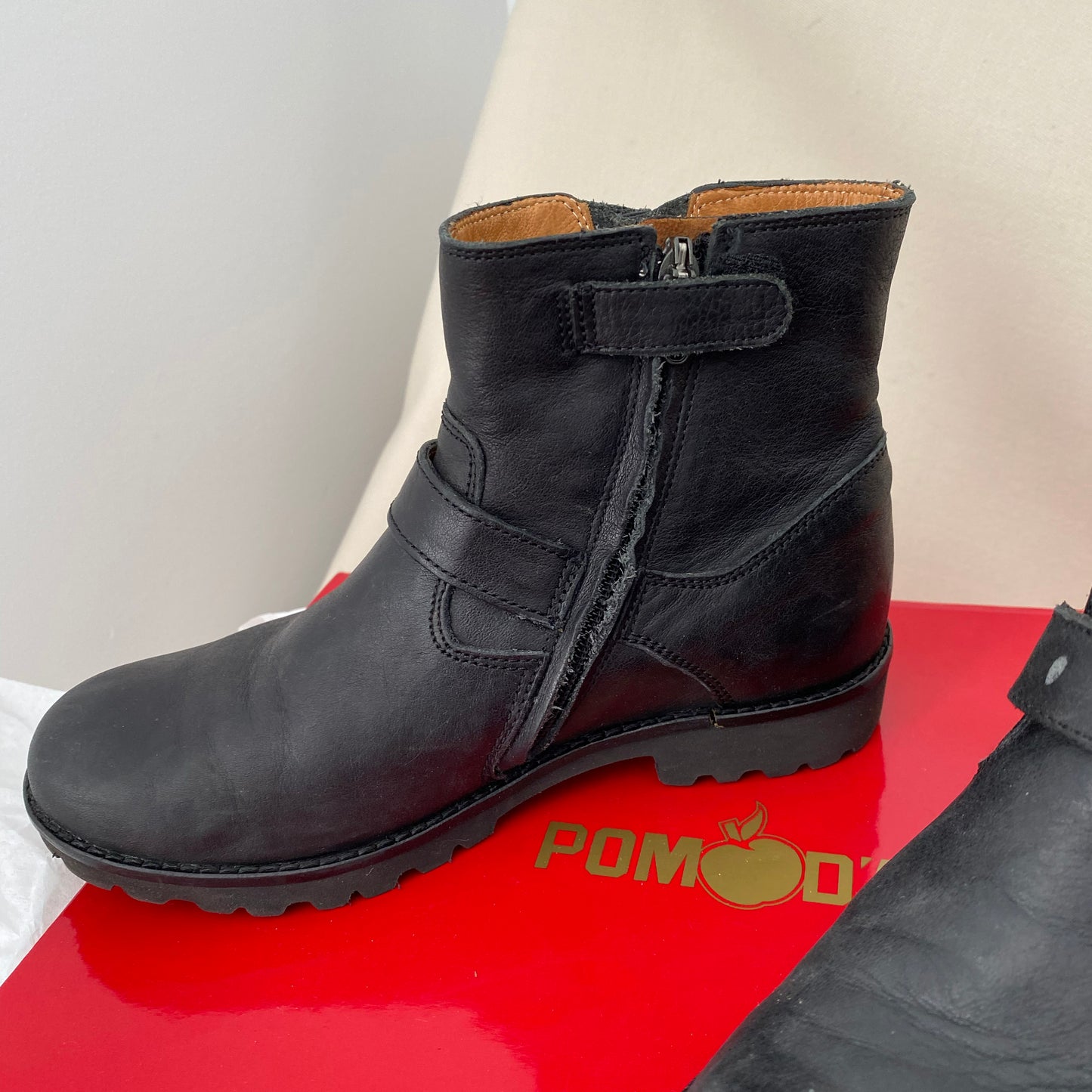 Pom D'Api "Roadster" Boots in Black, size 30