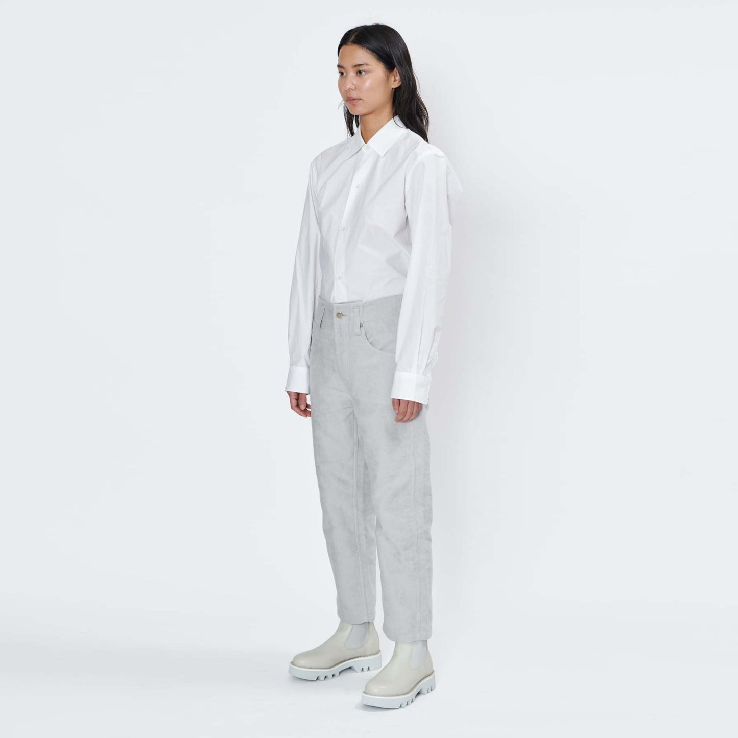 Sofie D'Hoore "Paddock" Velvet Pants in Mastic, size 38