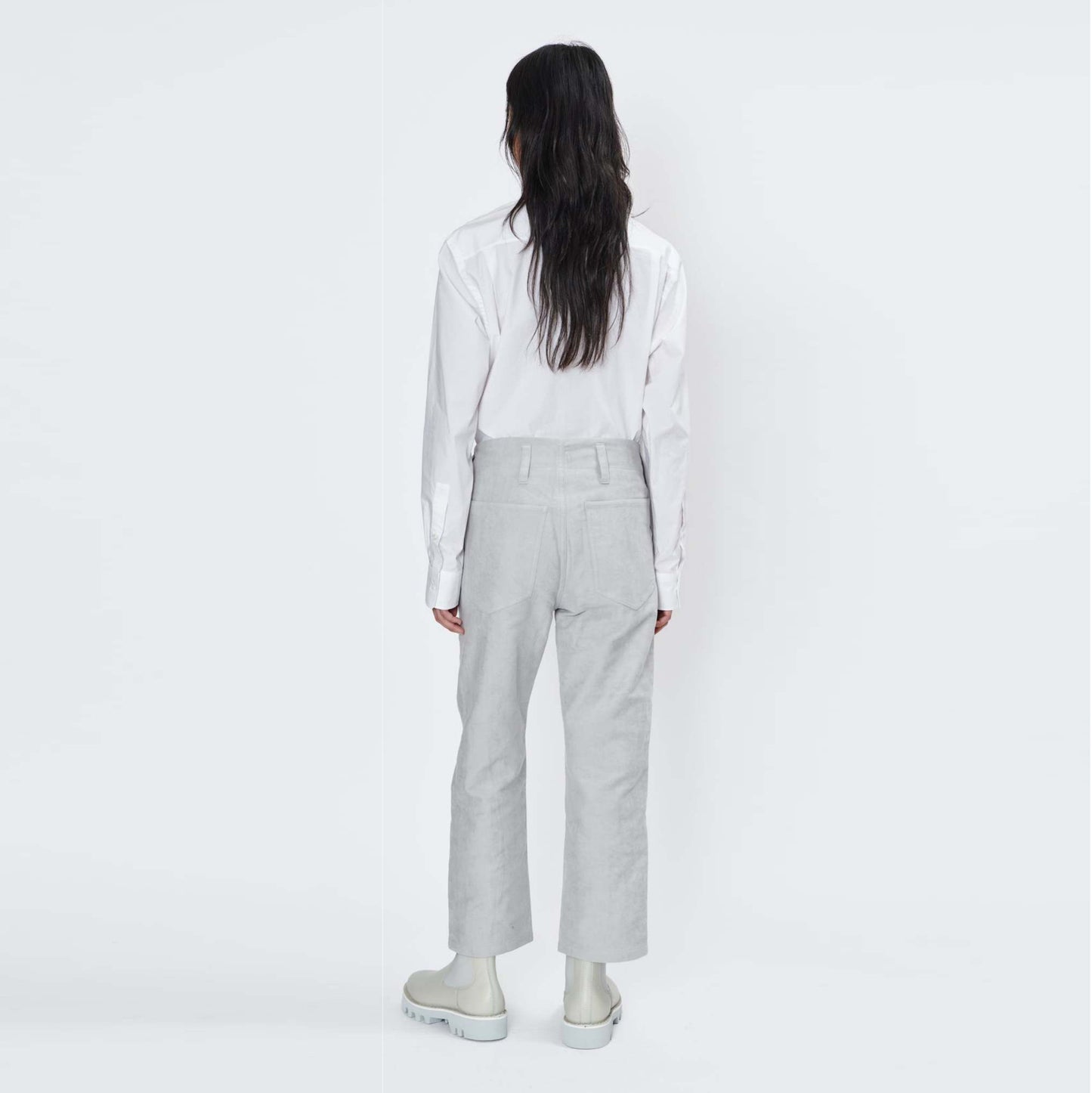 Sofie D'Hoore "Paddock" Velvet Pants in Mastic, size 38