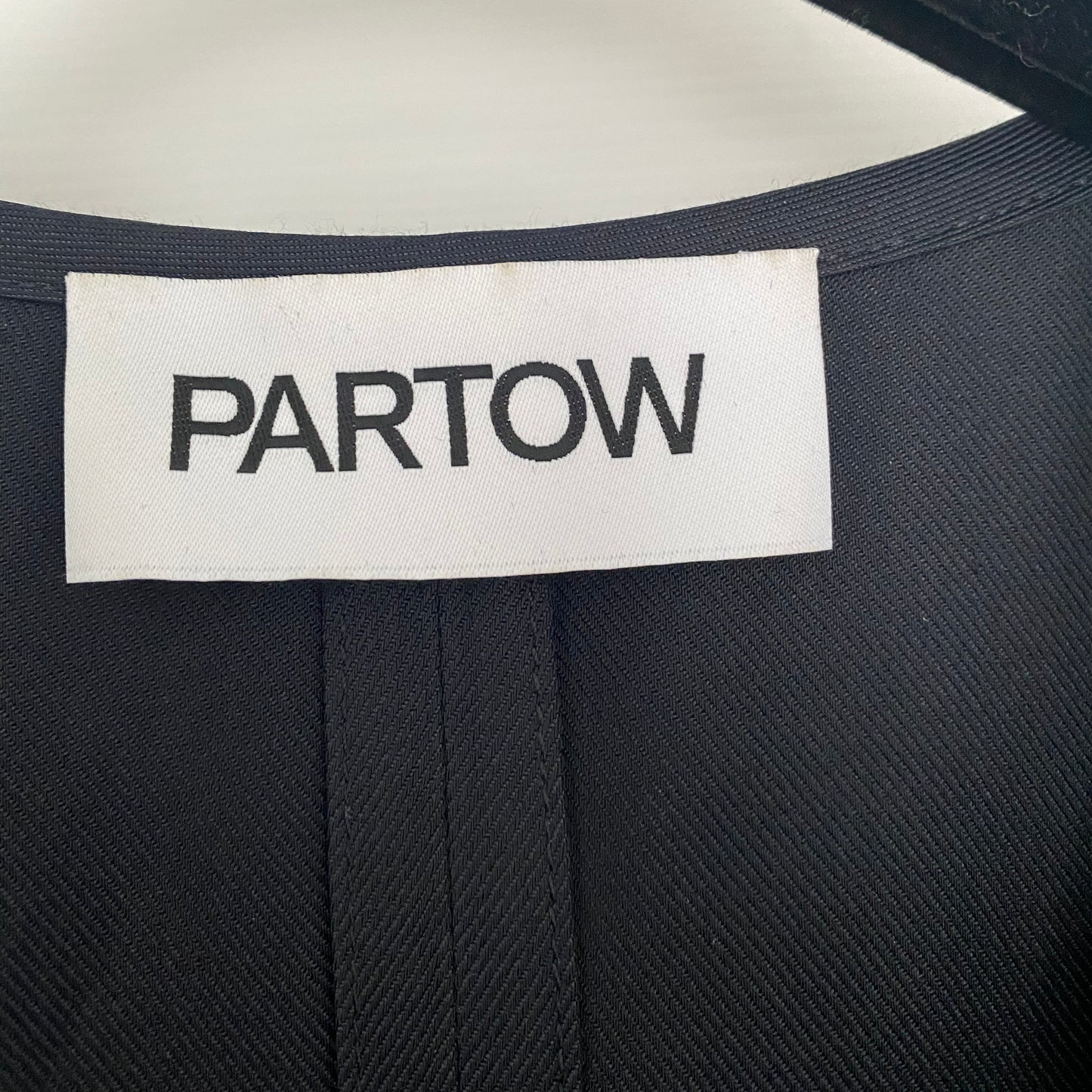 Partow Navy Viscose Shirtdress w Contrast Stitching, size 6