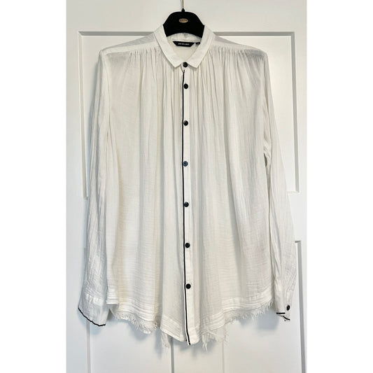 Blouse manches longues en coton blanc Pas De Calais, taille 34