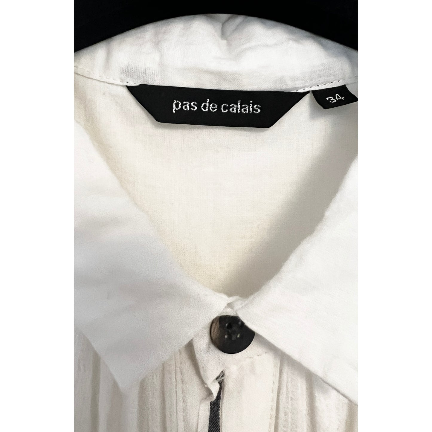 Blouse manches longues en coton blanc Pas De Calais, taille 34