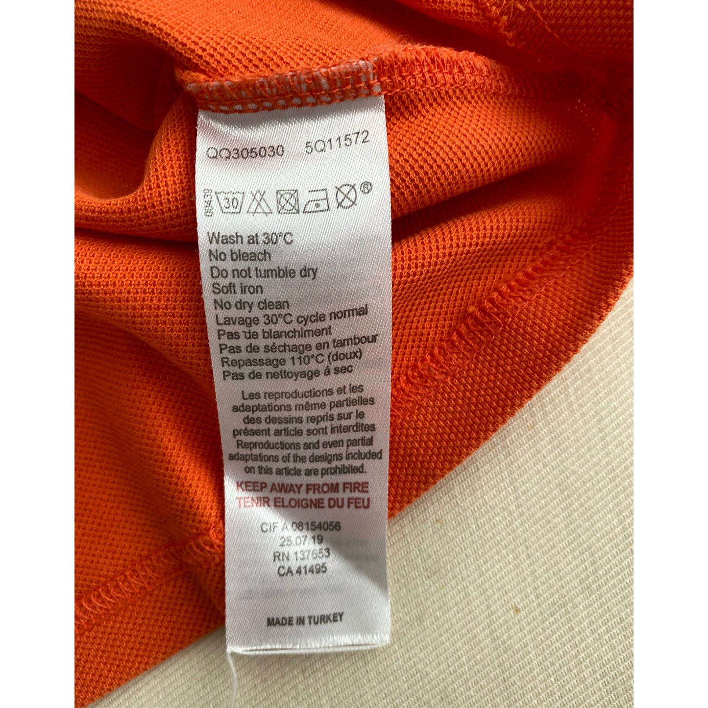 ** ENFANTS ** Polo orange Paul Smith, taille 6 ans