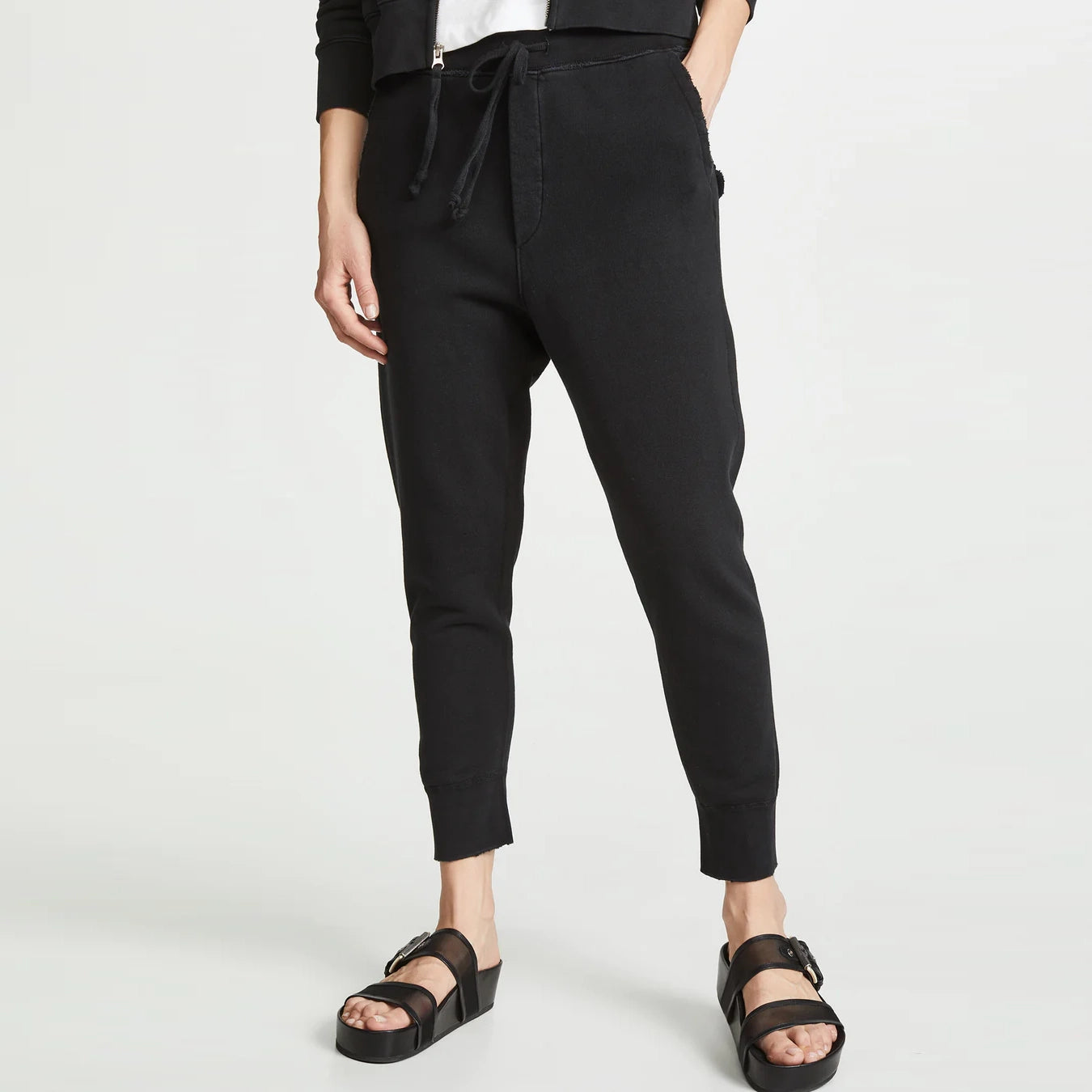 Nili Lotan Nolan Sweatpant in Washed black, Size Small