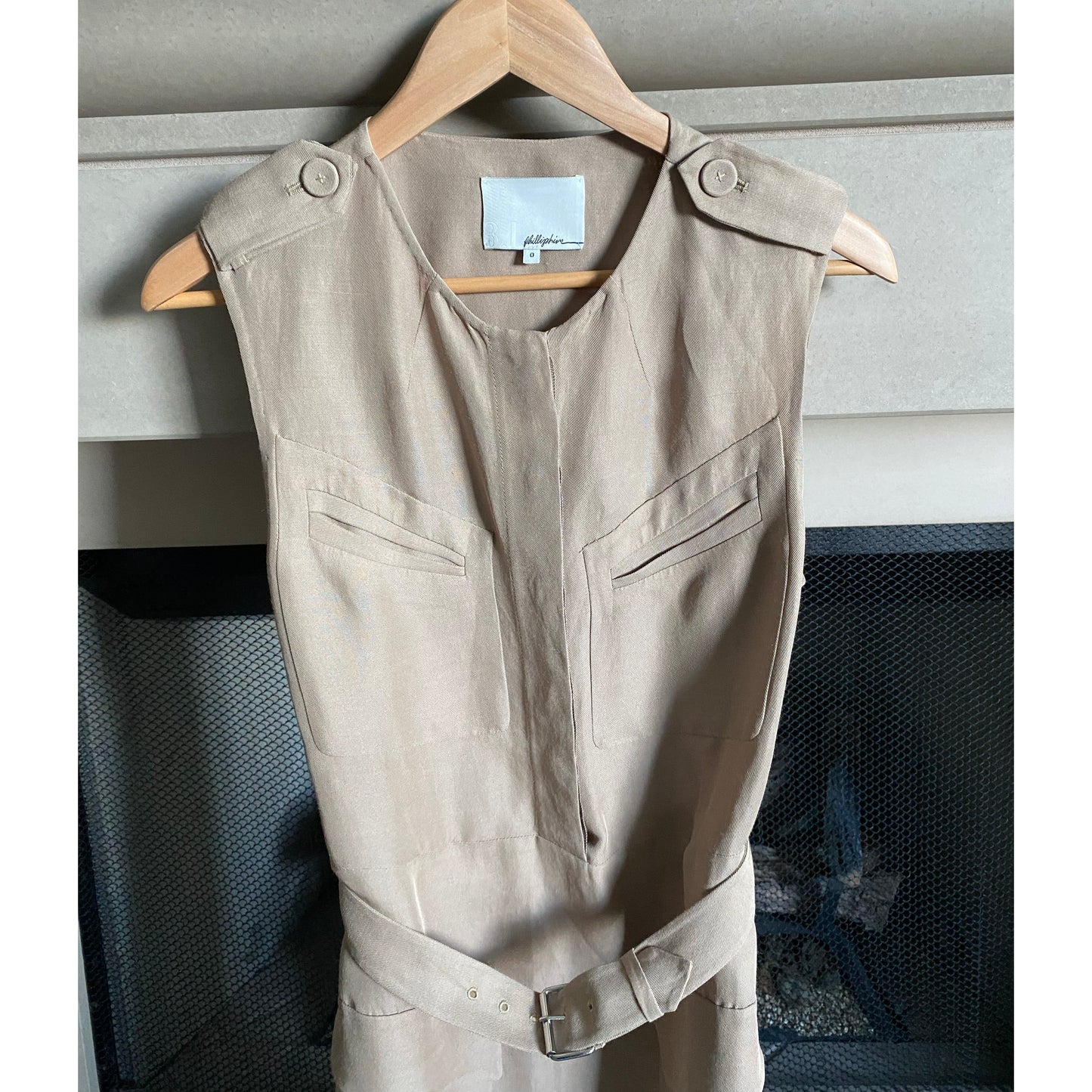 3.1 Robe safari Phillip Lim avec découpe dans le dos, taille 0