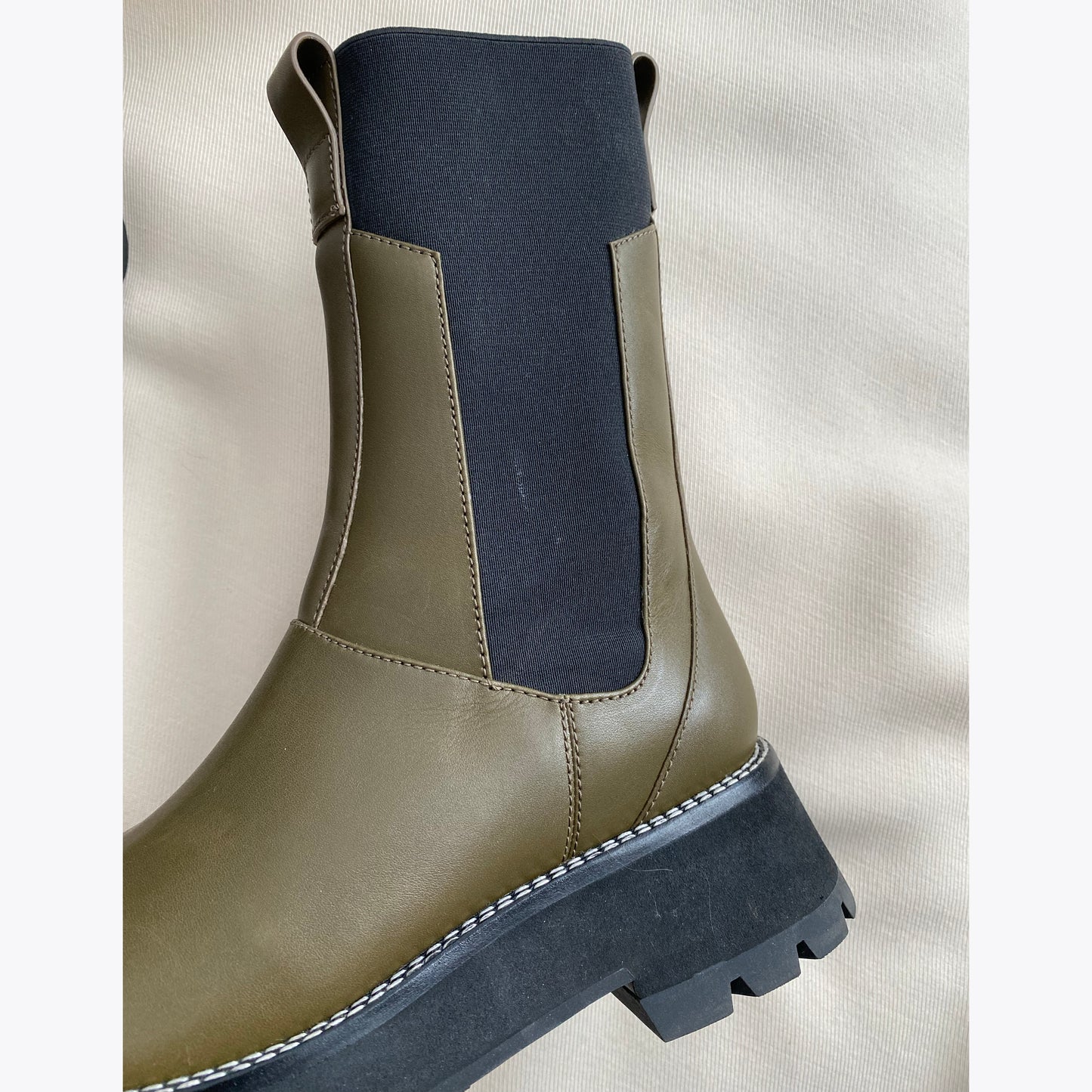 3.1 Phillip Lim "Kate" Boots in Khaki Green, size 39