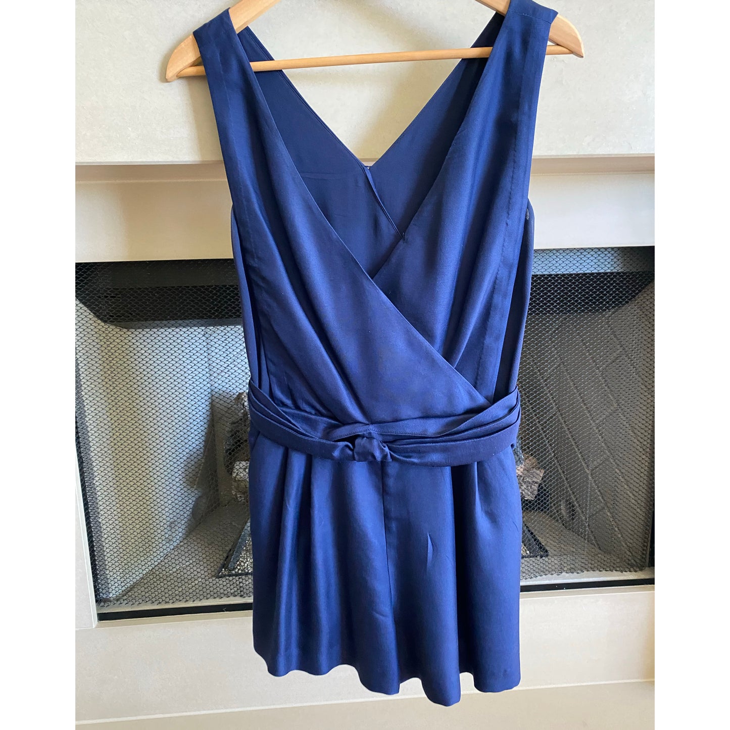 3.1 Phillip Lim Navy Silk Romper, size 0