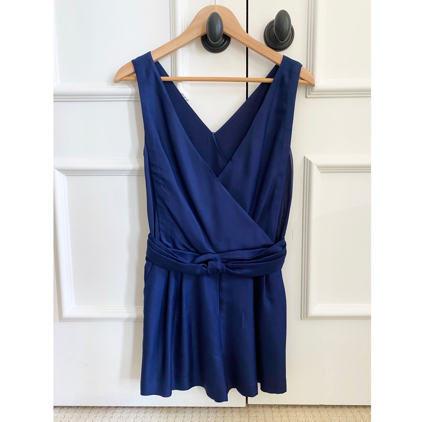 3.1 Phillip Lim Navy Silk Romper, size 0