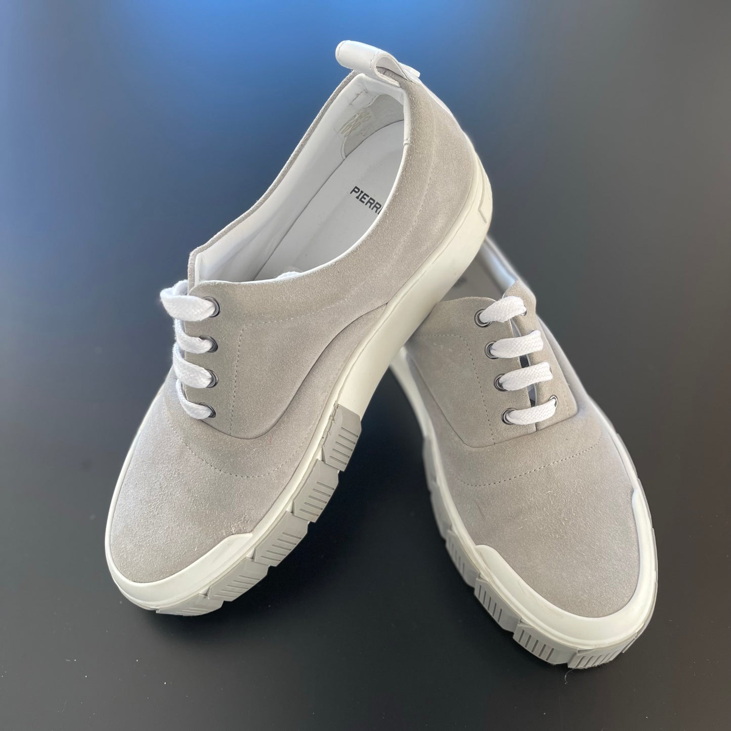 Baskets "Ollie" en daim gris Pierre Hardy, taille 41