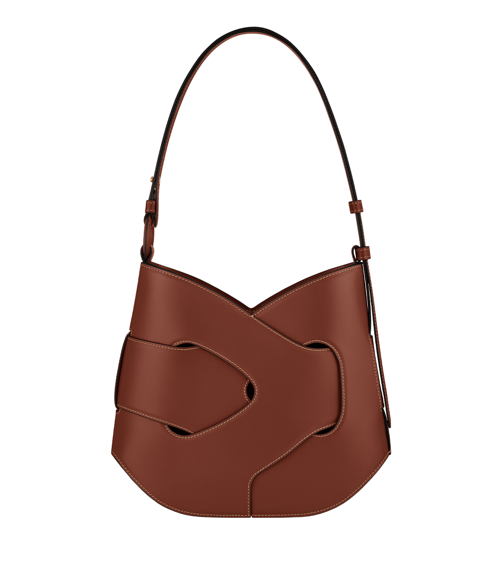 Polene "Nodde" Hobo in Smooth Cognac