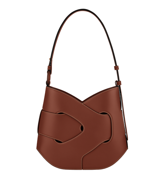 Polene "Nodde" Hobo in Smooth Cognac