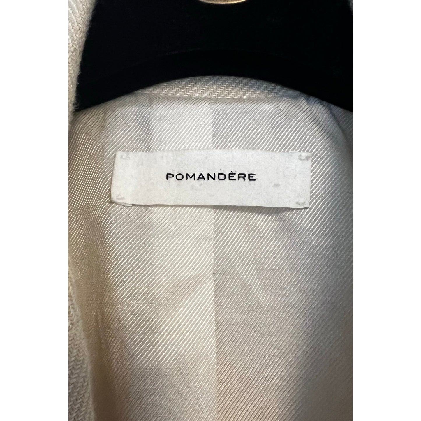 Pomandere Cream Linen Jacket, size 36 (fits like a size 0/2)