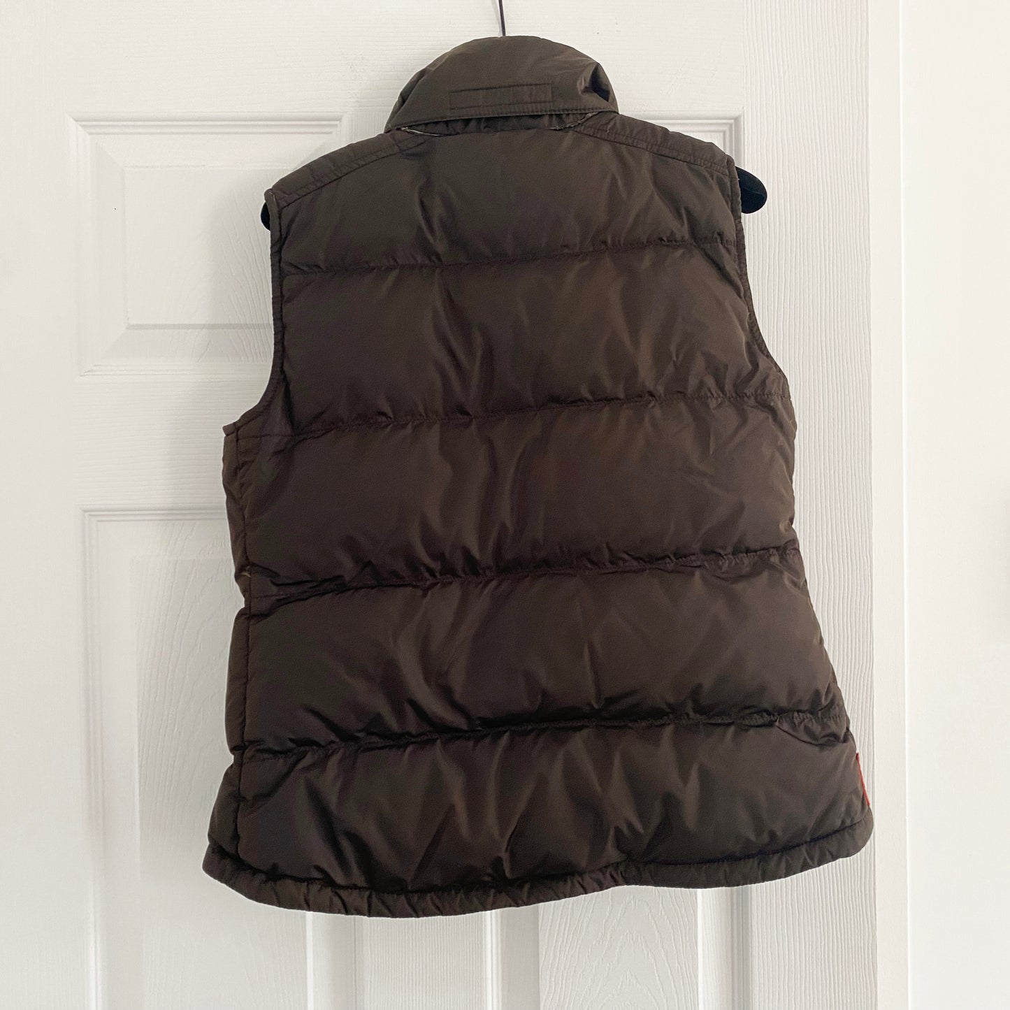 Prada Linea Rossa Down Vest in Brown, size 42 (size small) ** as is **