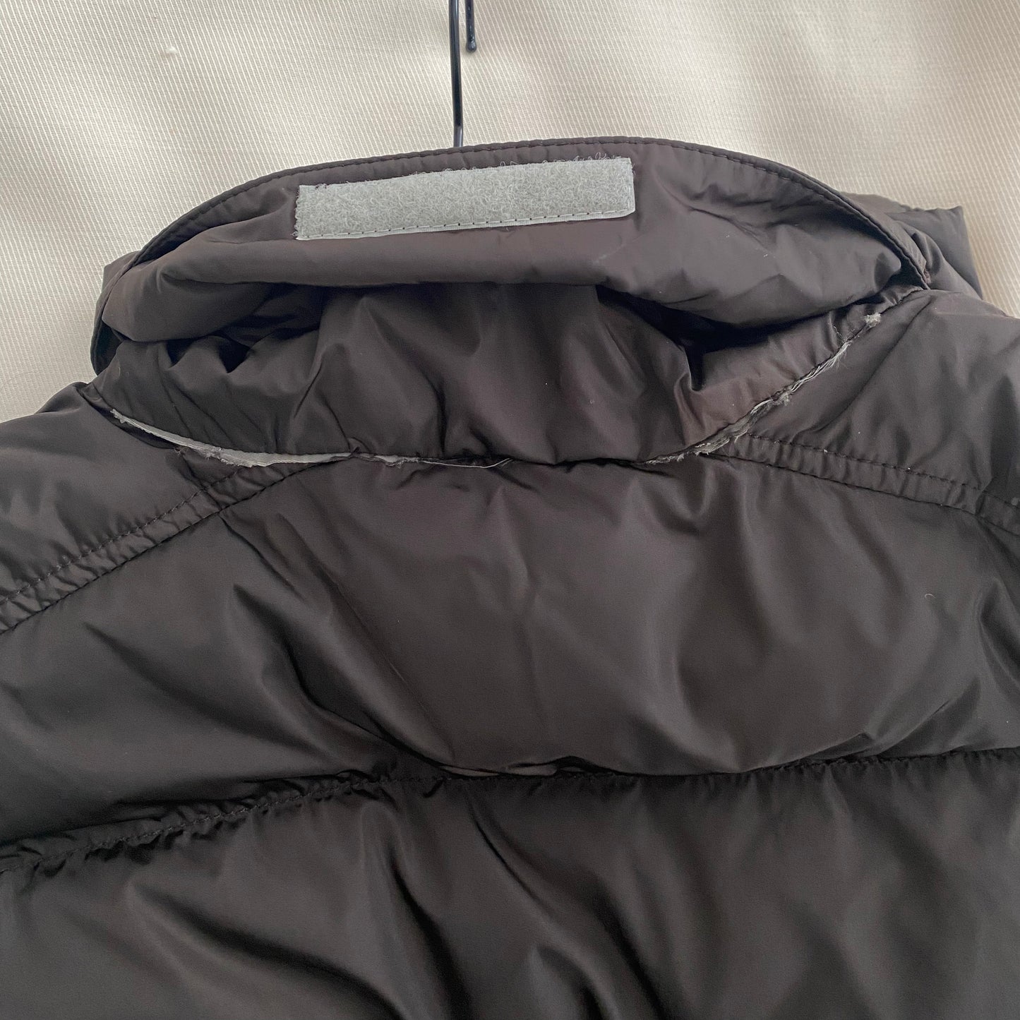 Prada Linea Rossa Down Vest in Brown, size 42 (size small) ** as is **