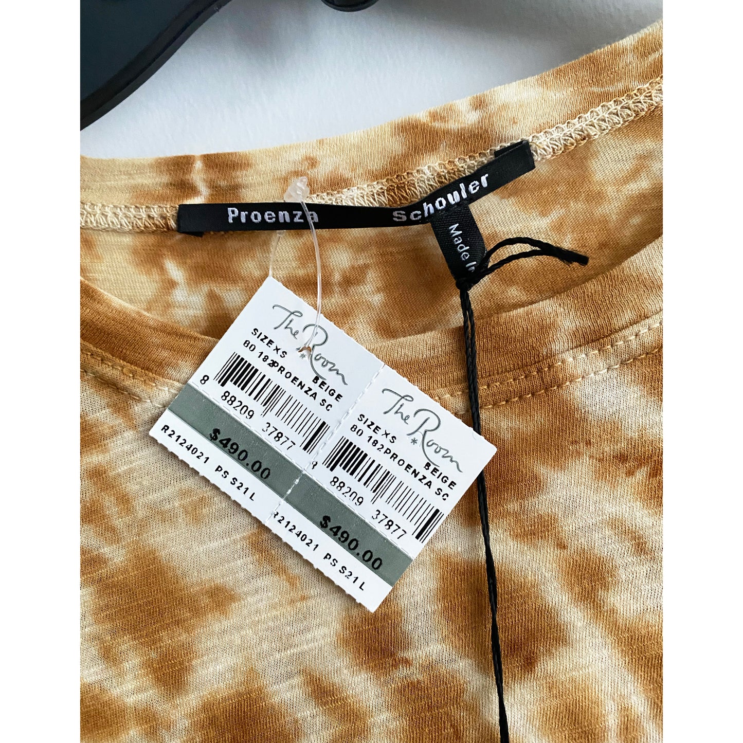 T-shirt Tie Dye à manches longues Proenza Schouler, taille XS (convient à XS/S)