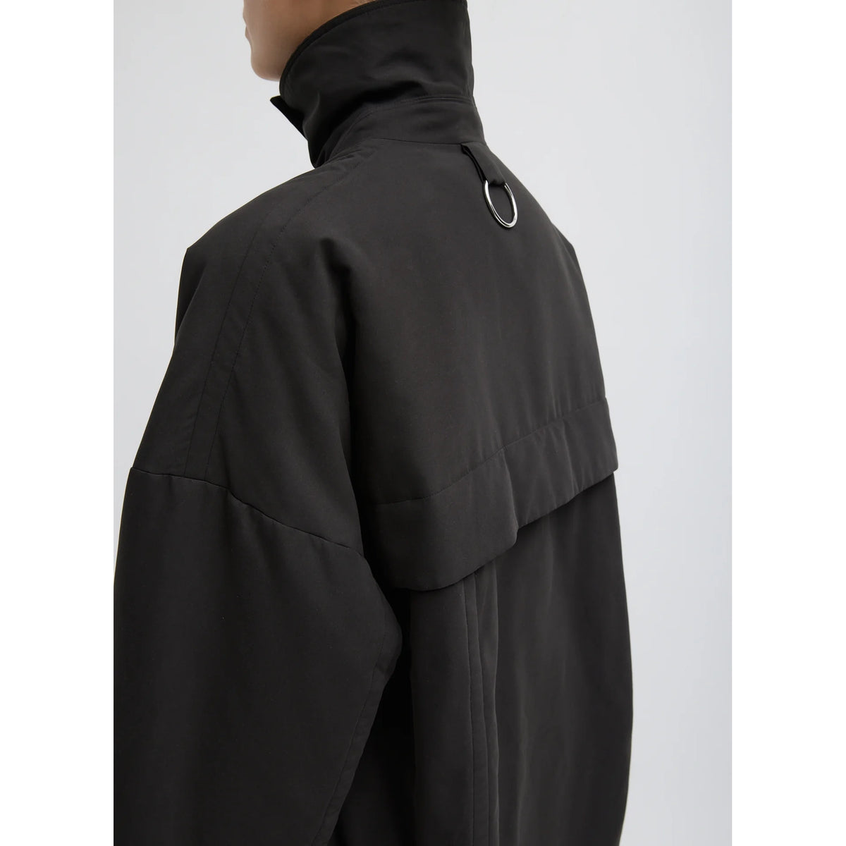 Tibi Clyde Padding Shirt Jacket in Black, size Small