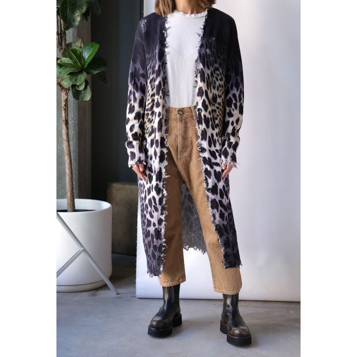 R13 tailored drop jean in "Kurtis Khaki", size 28