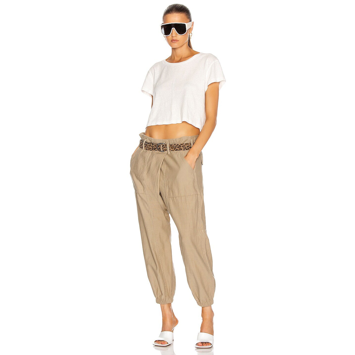 R13 Crossover Utility Drop Pant in Khaki, size 28