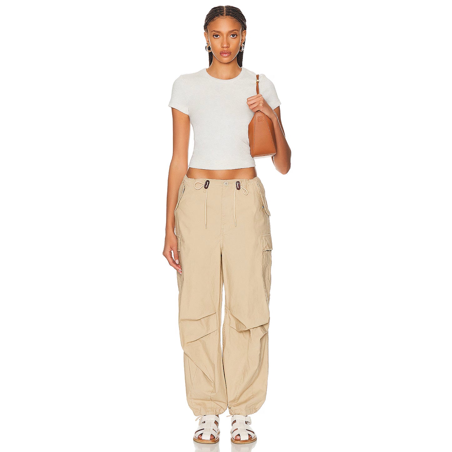 R13 Balloon Army cargo trousers in Khaki, size Small