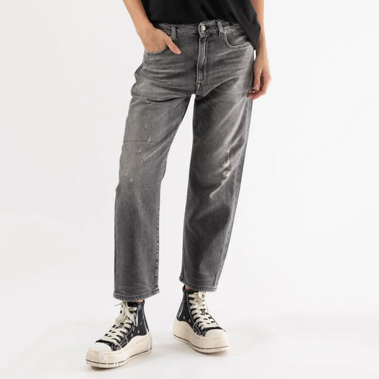 R13 Boyfriend Jean en « Vintage Grey », taille 29 (convient à un 30 confortable)