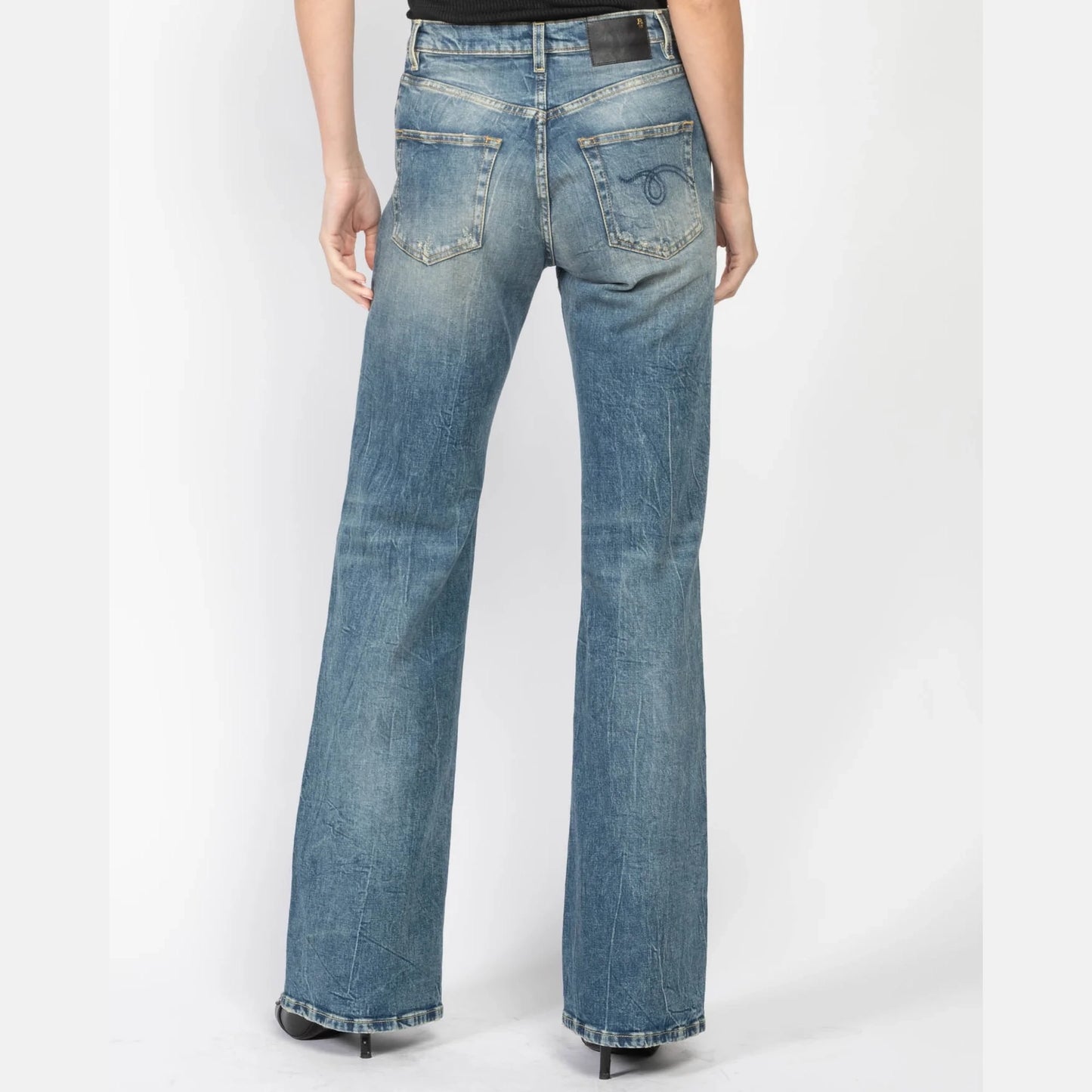 R13 "Jane" Jean in "Kelly Stretch", size 26 ** HEMMED **