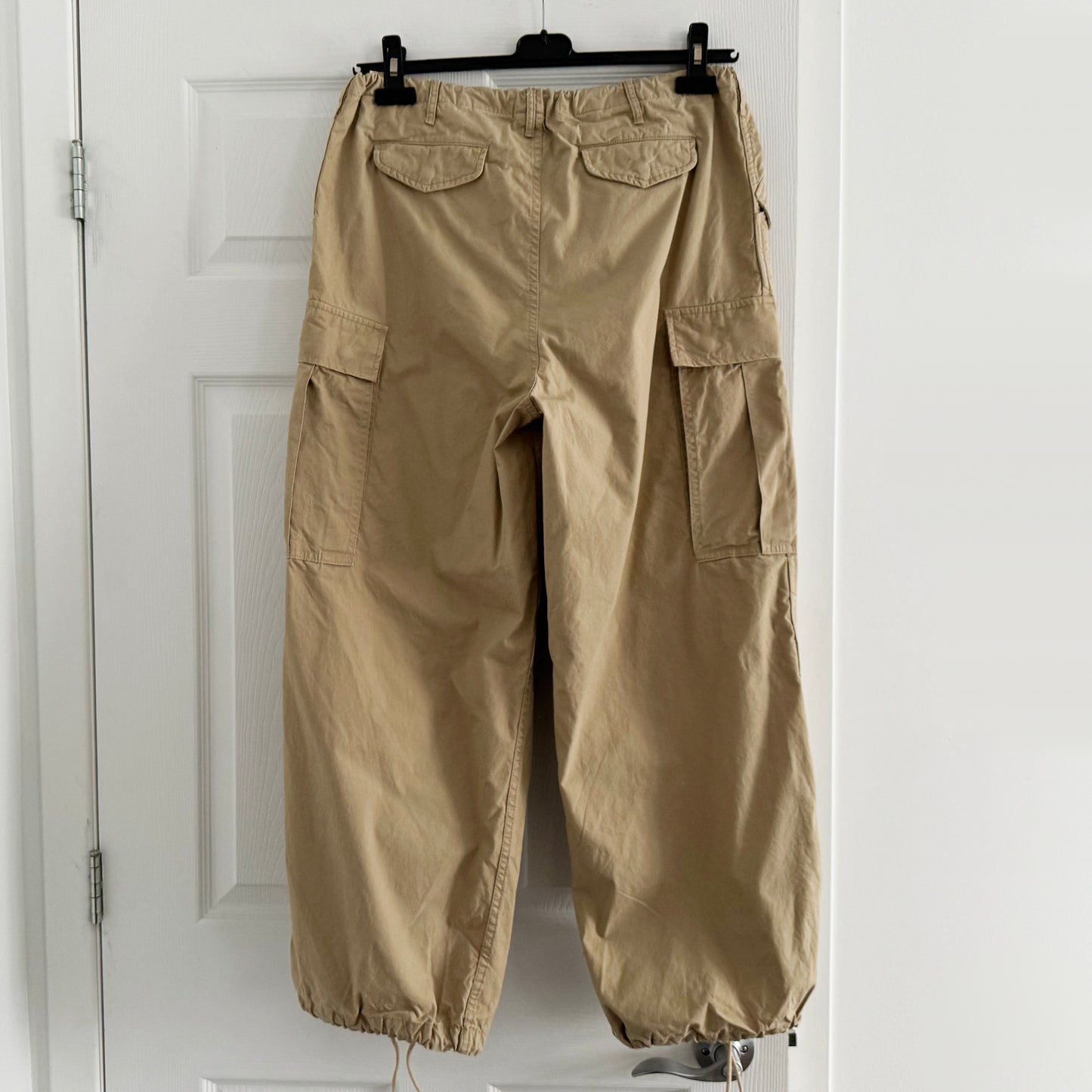 R13 Balloon Army cargo trousers in Khaki, size Small