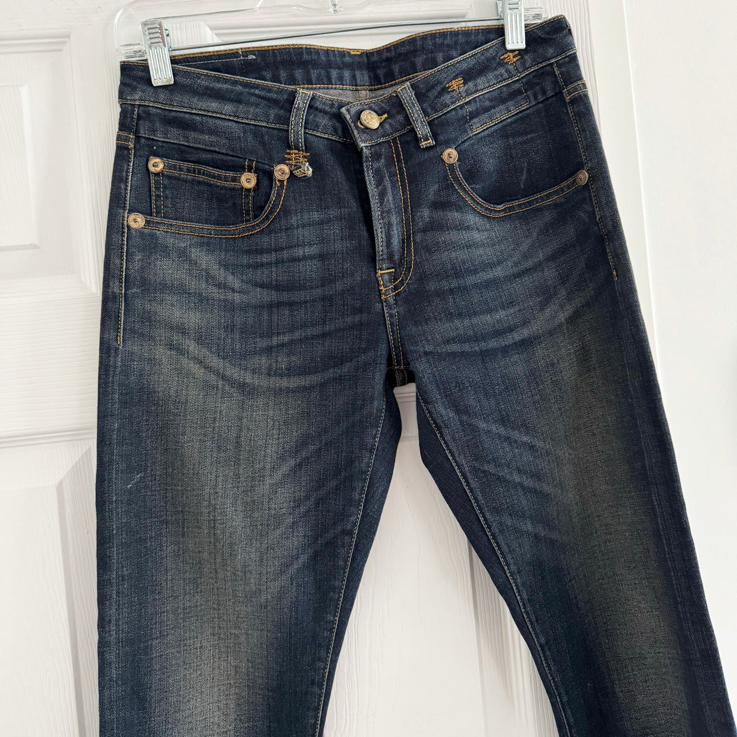 R13 BOY skinny in “dark indigo”, size 27