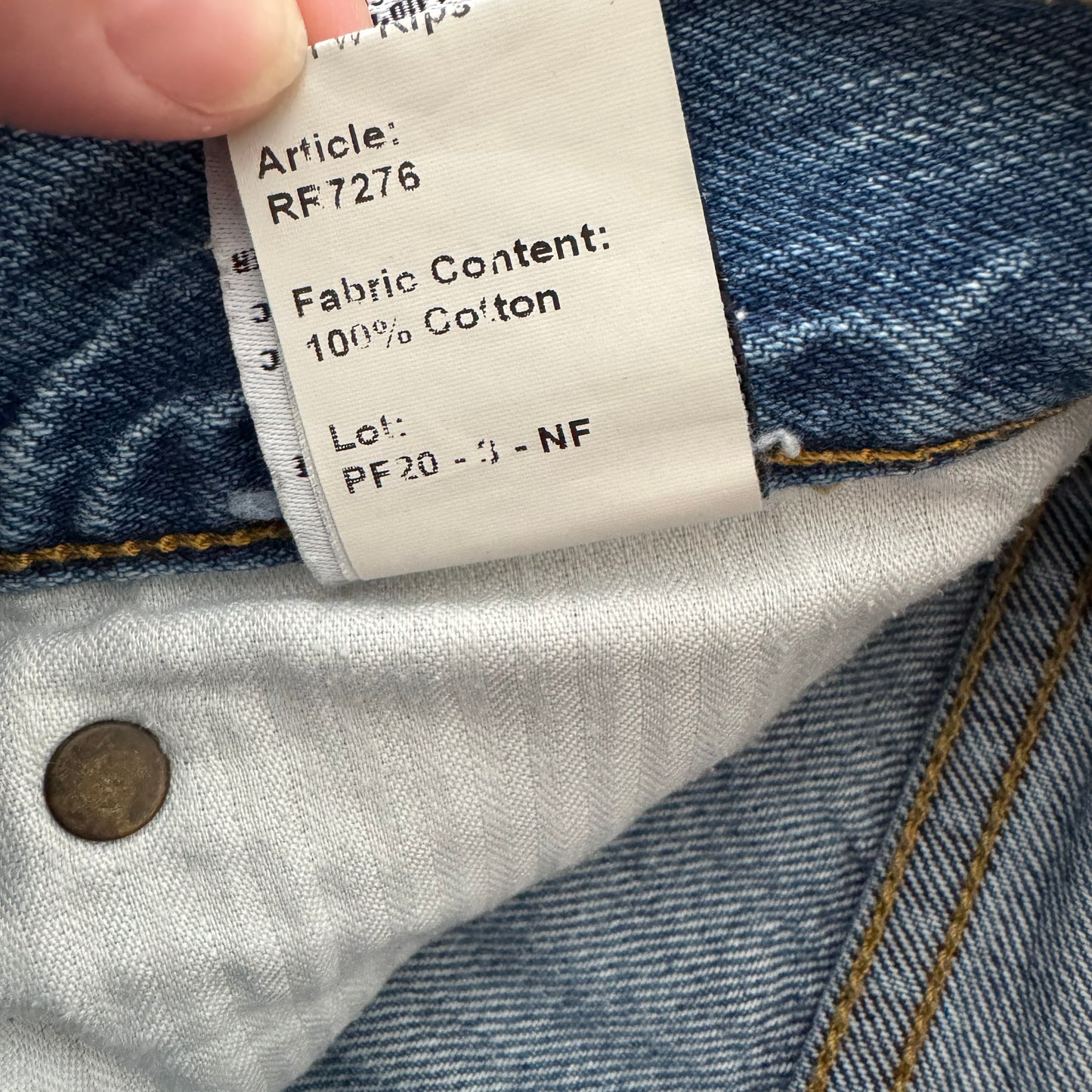 R13 Boyfriend Jean in "Bain w Rips", size 26 (fits 27)