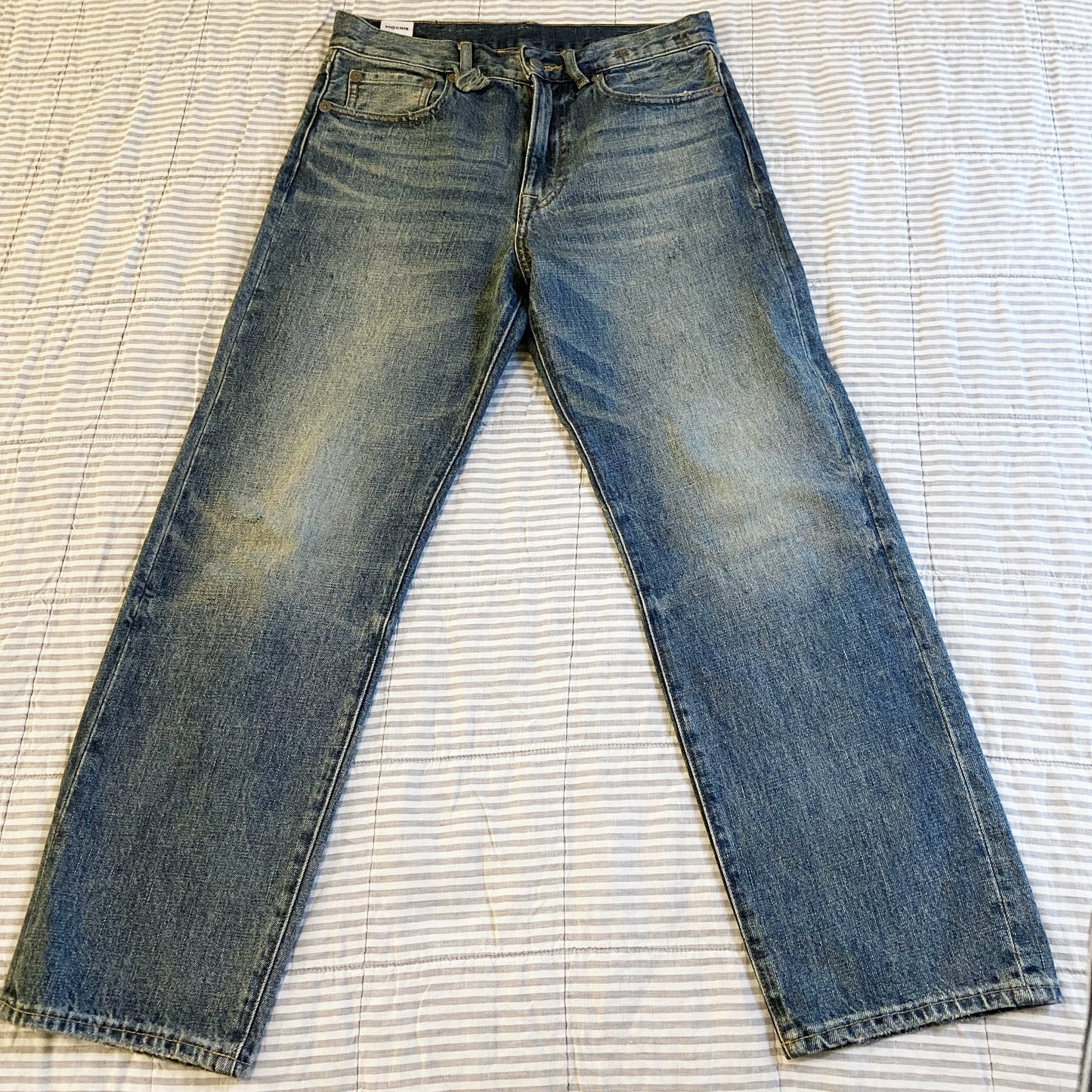 R13 Boyfriend Jeans in Clinton Blue, size 25 (fits like size 26)