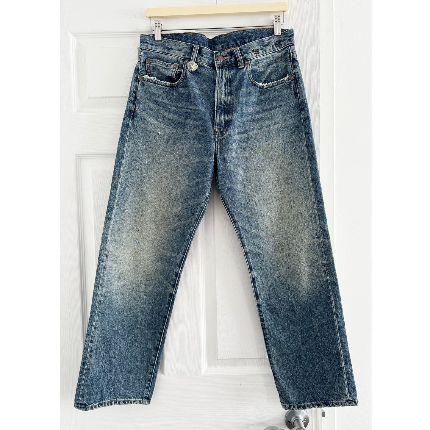 R13 Boyfriend Jeans in Clinton Blue, size 27 (fits like size 28)