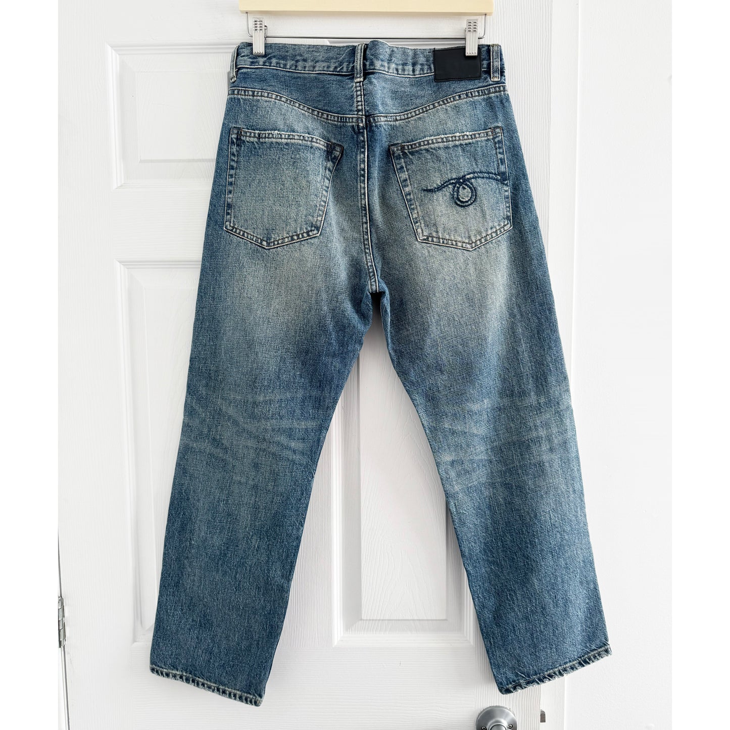 R13 Boyfriend Jeans in Clinton Blue, size 27 (fits like size 28)