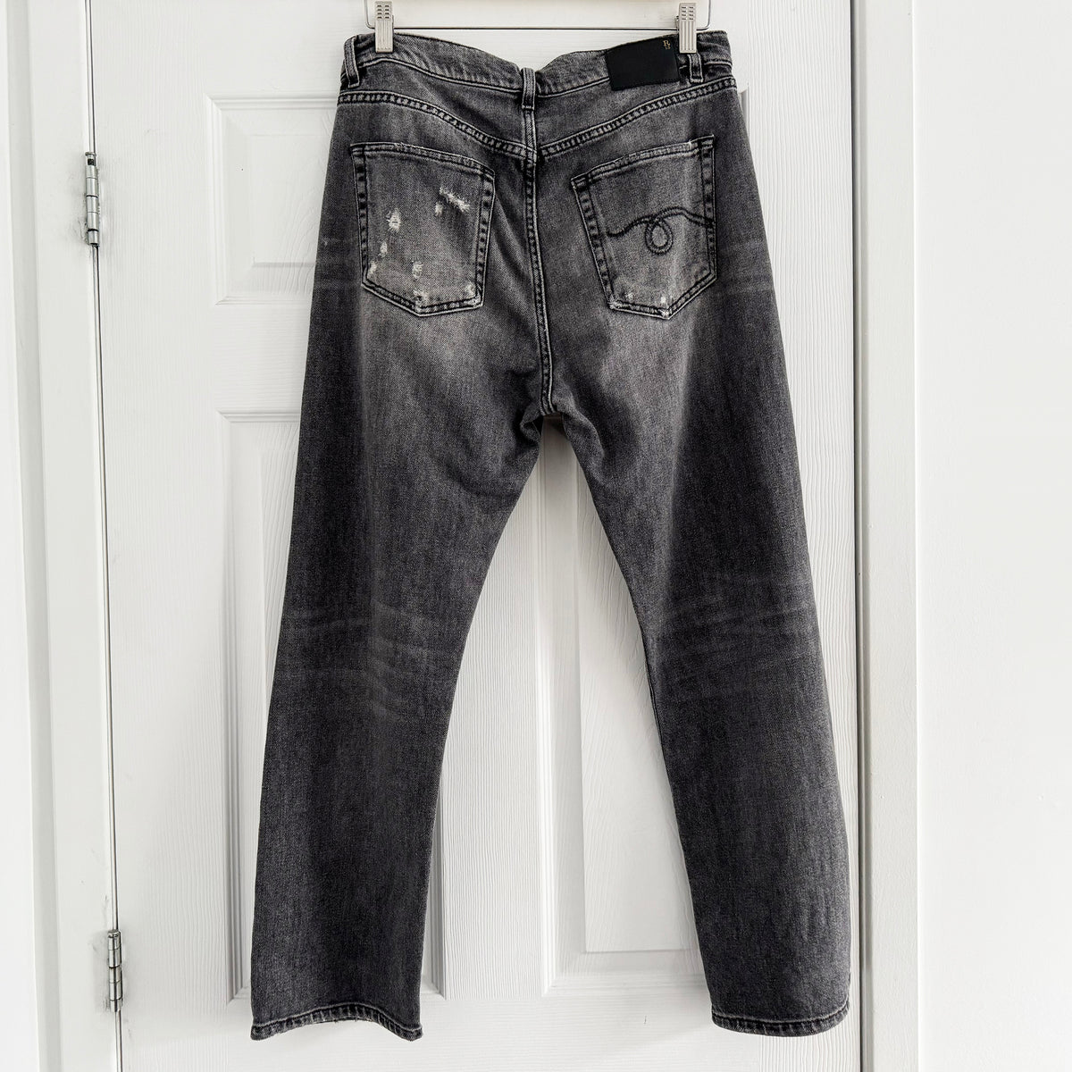 R13 Boyfriend Jean in "Vintage Grey", size 28 (fits 29)