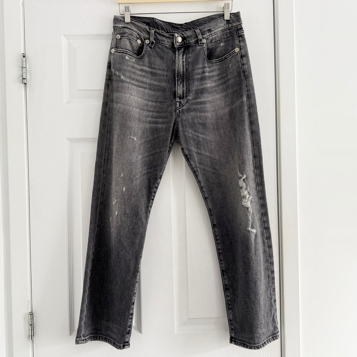 R13 Boyfriend Jean in "Vintage Grey", size 28 (fits 29)