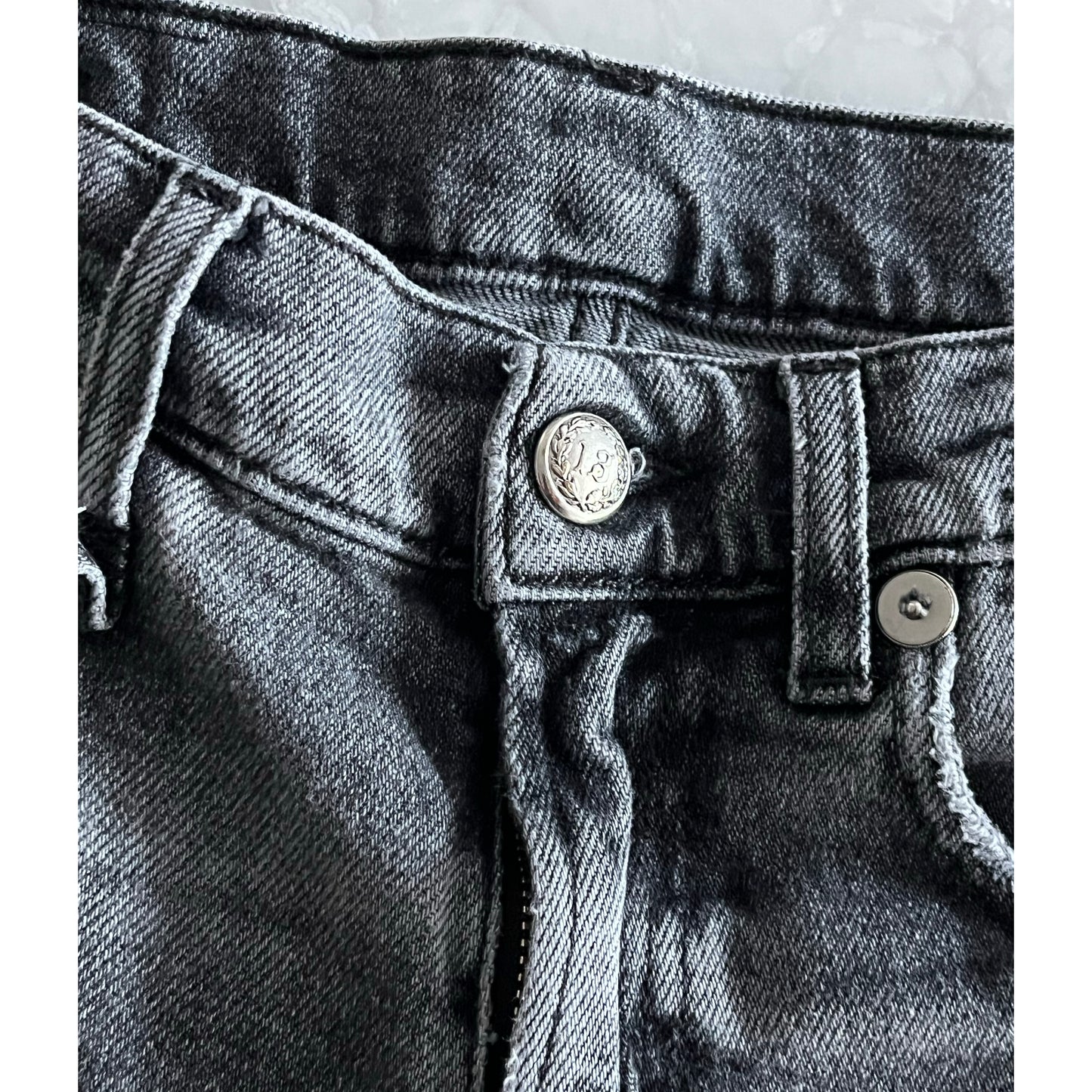 R13 Boyfriend Jean in "Vintage Grey", size 24 (fits a comfy 25)