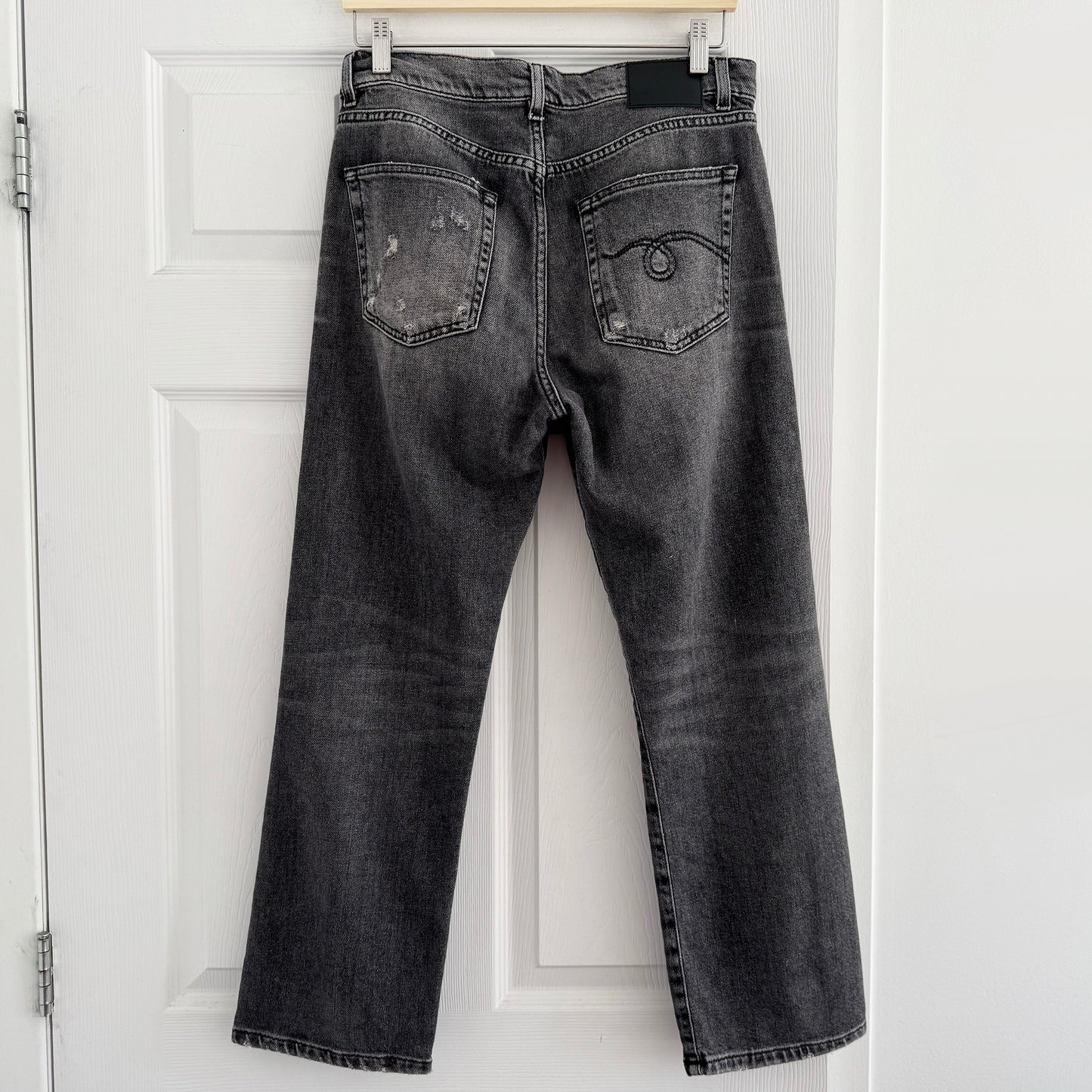 R13 Boyfriend Jean in "Vintage Grey", size 26 (fits a comfy 27)