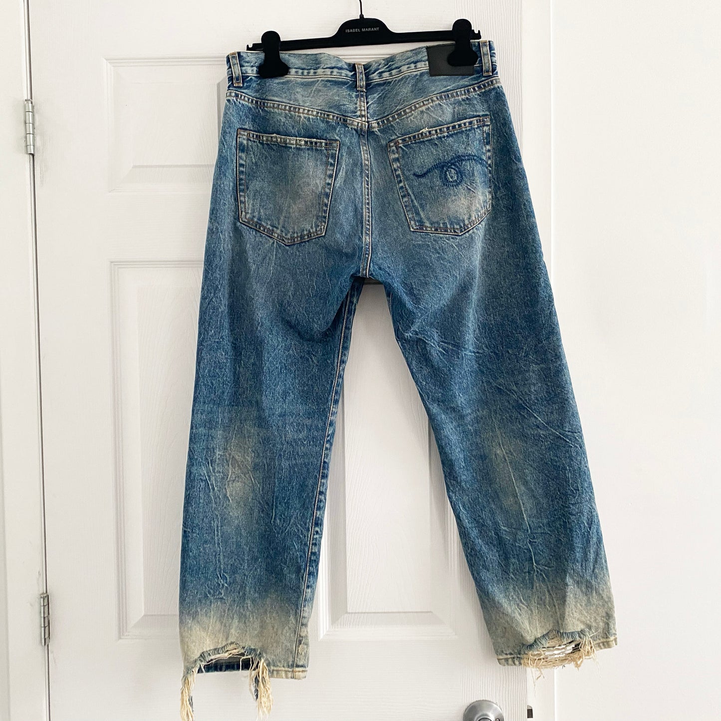 R13 Boyfriend Jeans in Kelly Faded, size 28 (fits 29)