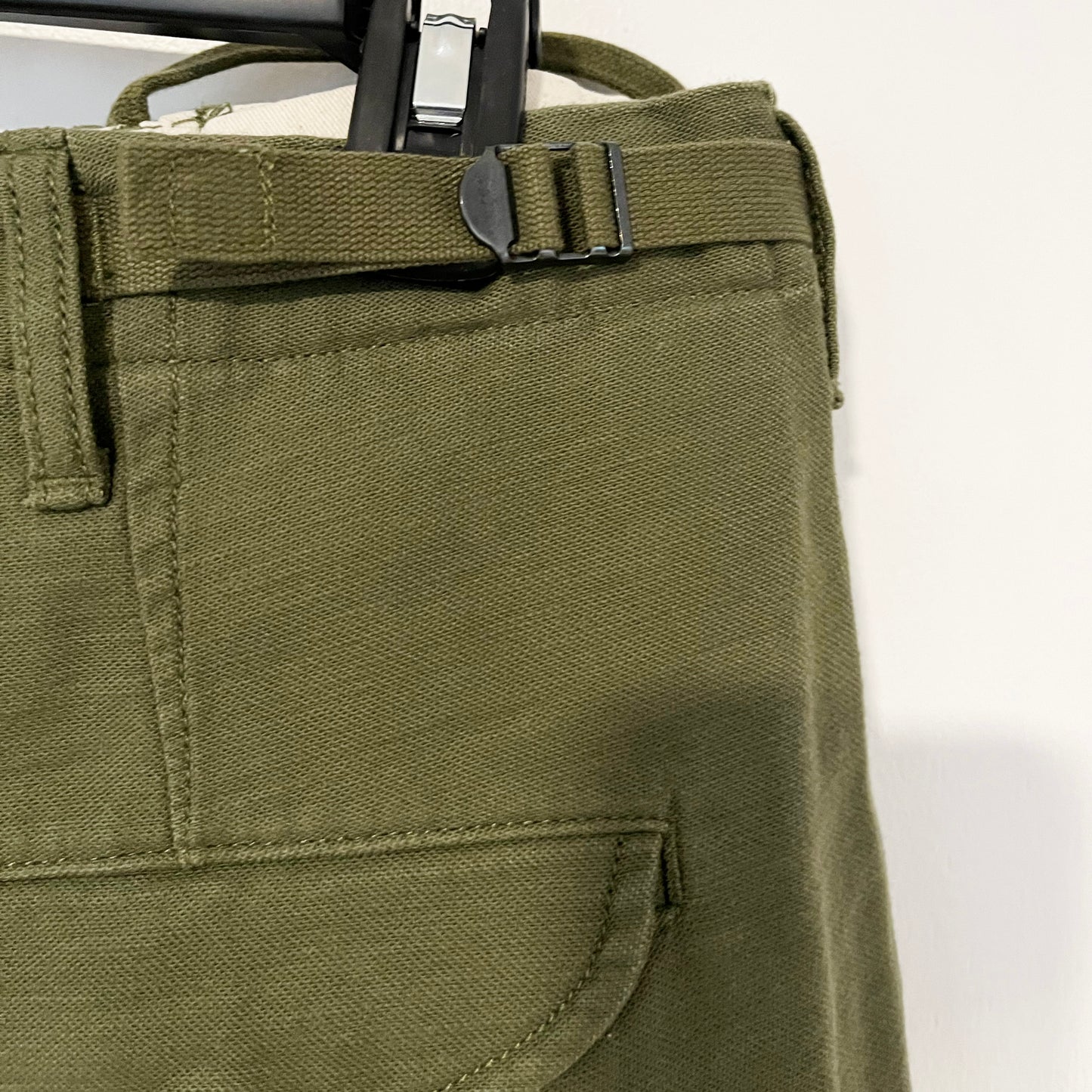 R13 Oversize Cargo Pants in Olive Green, size 27 (fits 27/28) ** HEMMED **