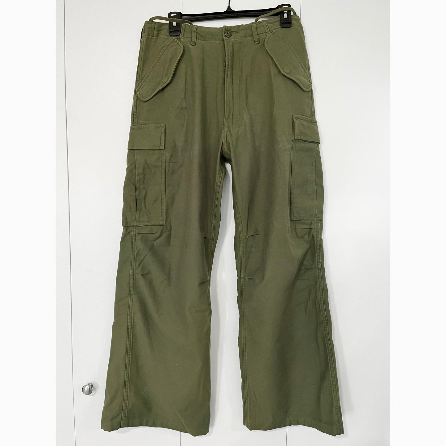 R13 Oversize Cargo Pants in Olive Green, size 27 (fits 27/28) ** HEMMED **