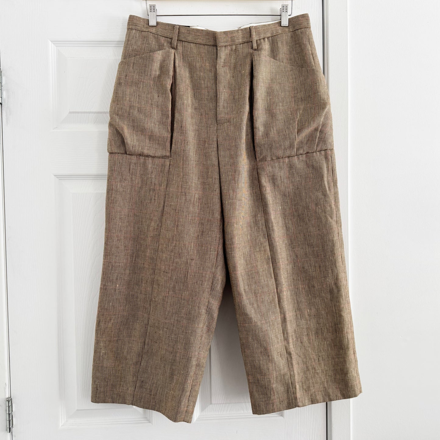 R13 Pleated Pocket Trousers in Brown, size 29