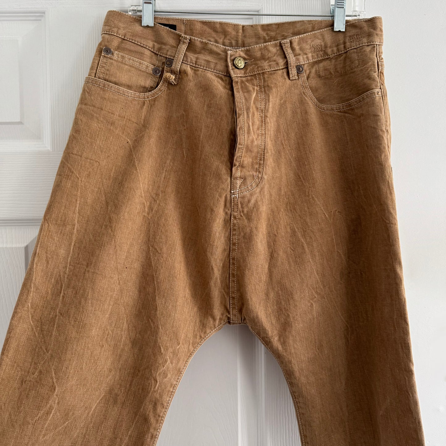 R13 tailored drop jean in "Kurtis Khaki", size 28