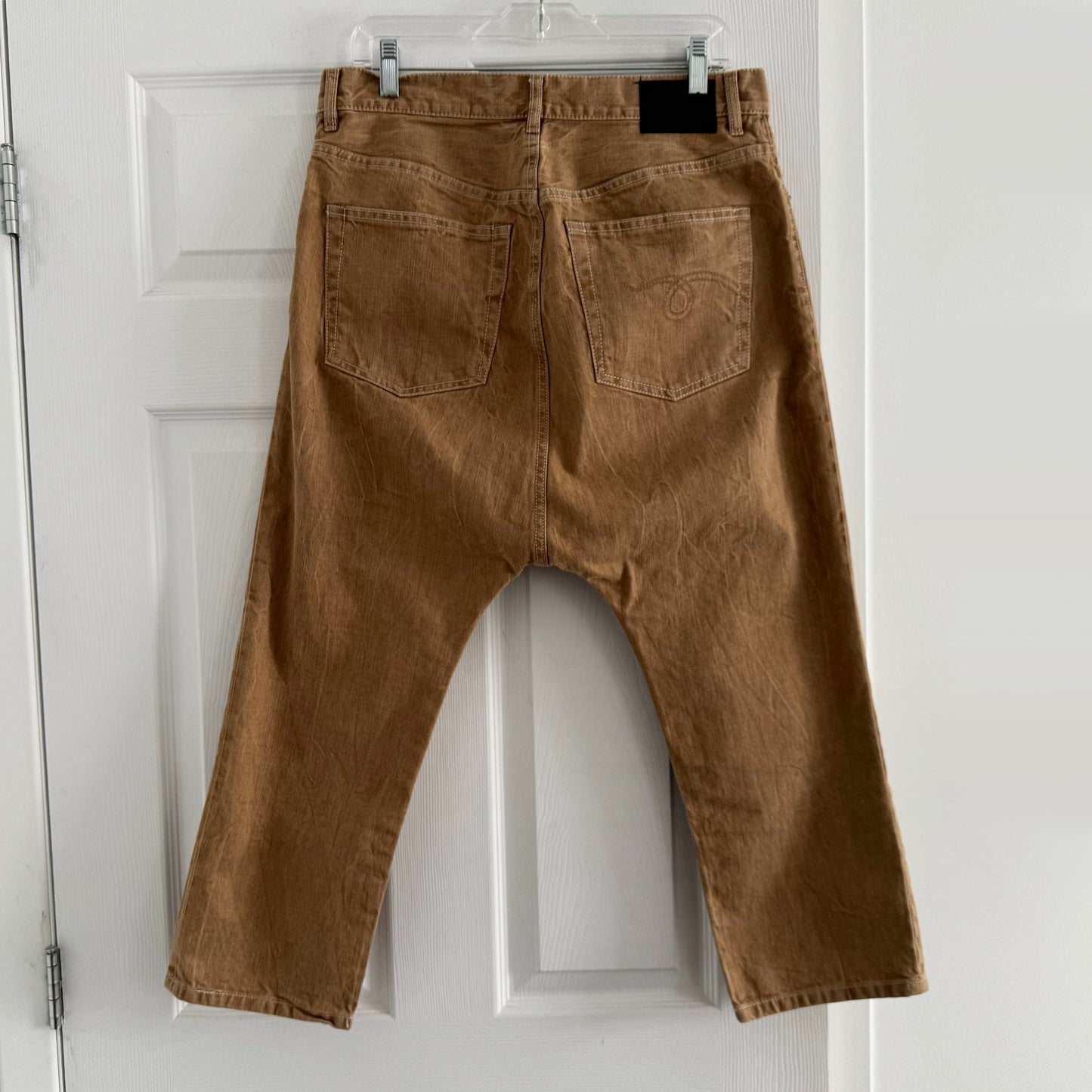 R13 tailored drop jean in "Kurtis Khaki", size 28