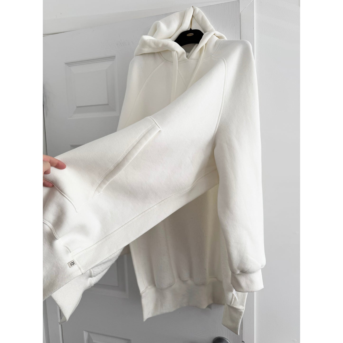 R13 Oversize Cape Hoodie in White, size XS/S (fits S/M)