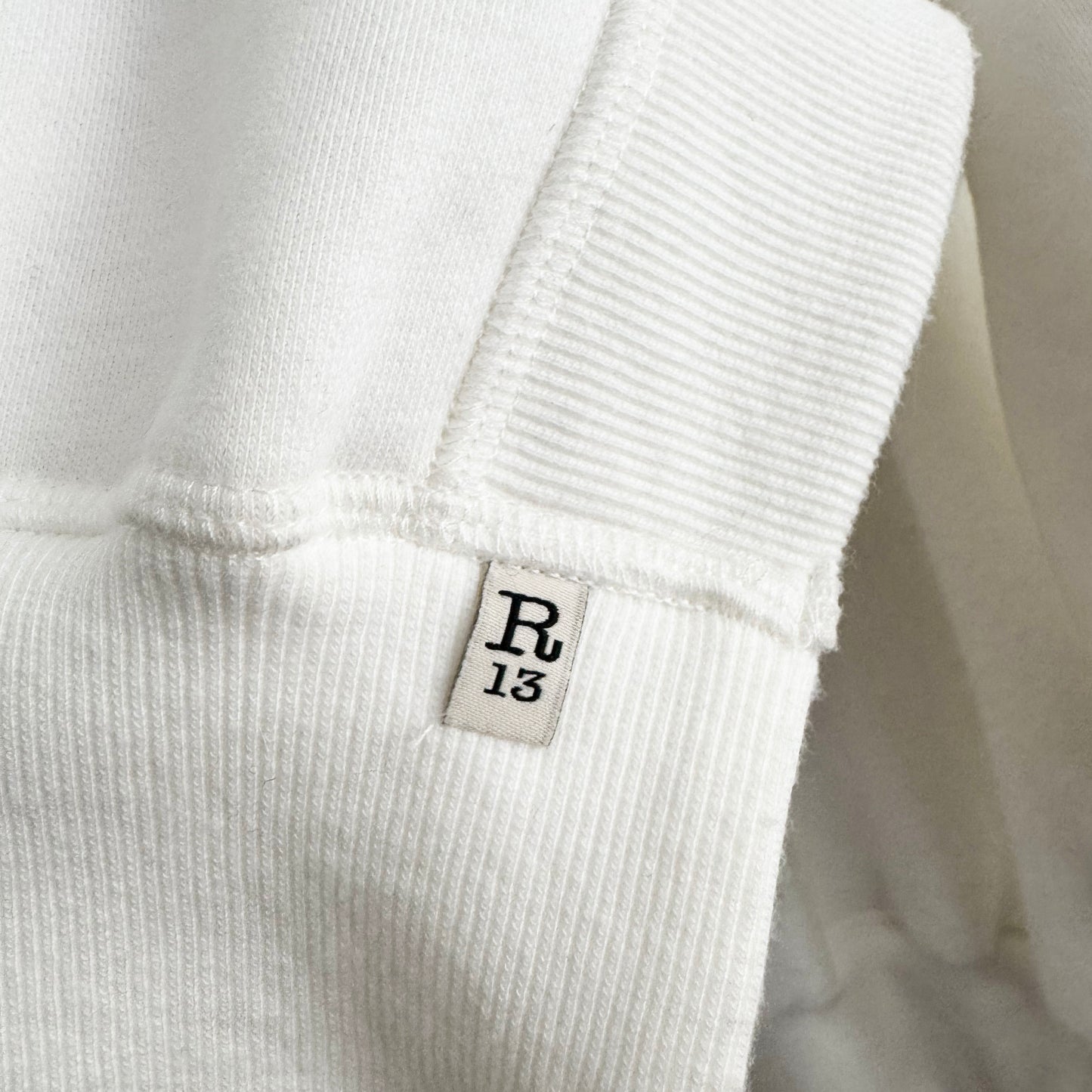 R13 Oversize Cape Hoodie in White, size XS/S (fits S/M)