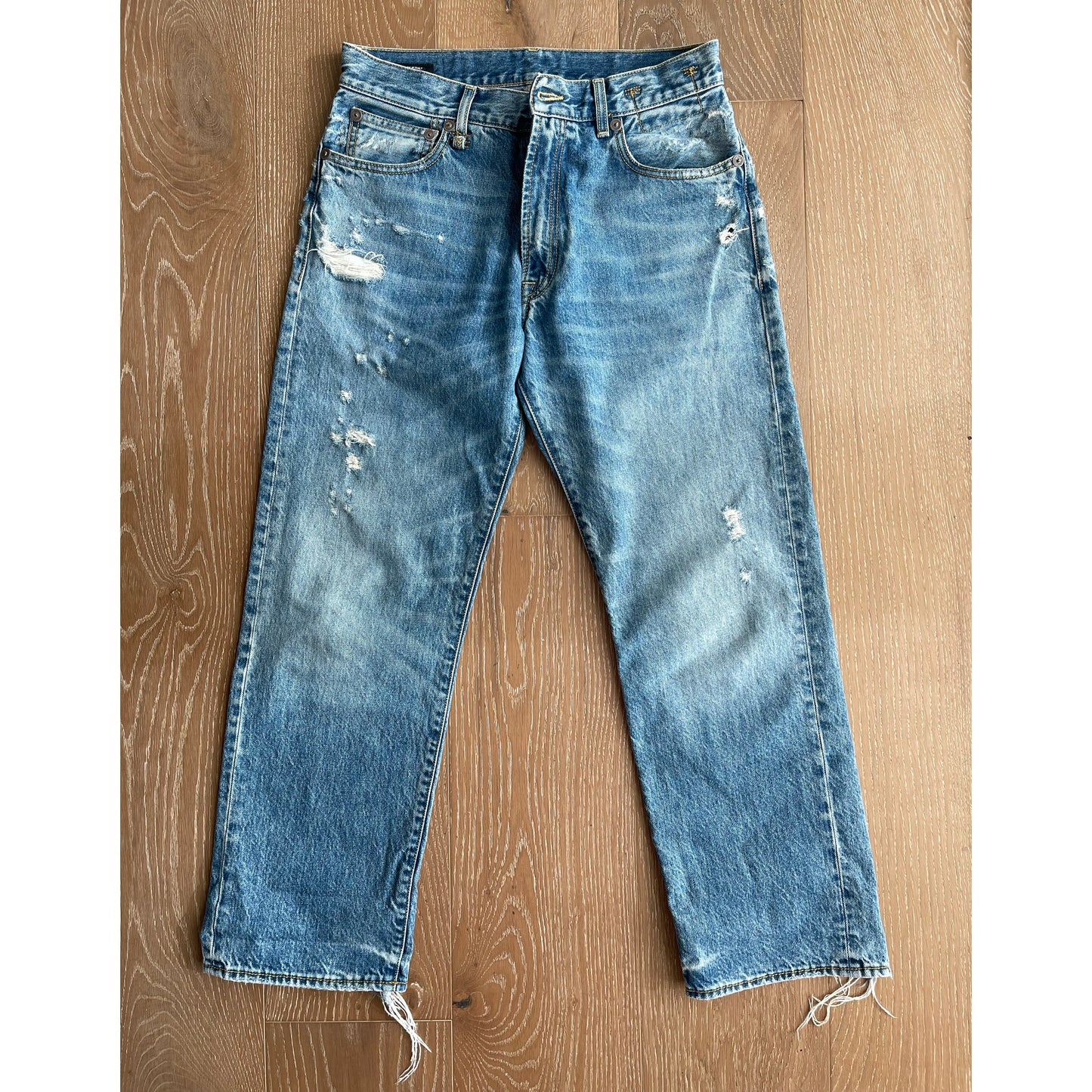 Jean Boyfriend R13 en Bleu Bain, taille 26 (convient au 27/28)